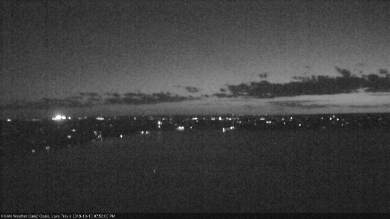 Lake Travis webcam, October 10, 2019 6:55 PM CT