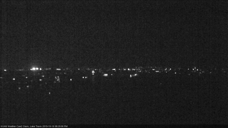 Lake Travis webcam, October 10, 2019 7:30 PM CT