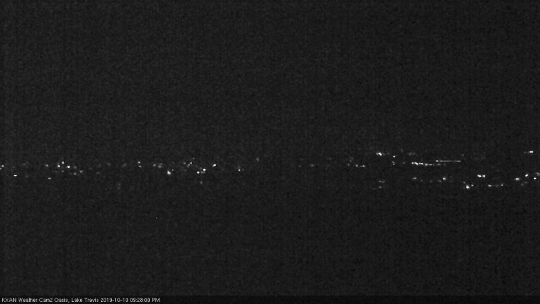 Lake Travis webcam, October 10, 2019 8:30 PM CT