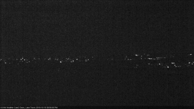 Lake Travis webcam, October 10, 2019 9:00 PM CT