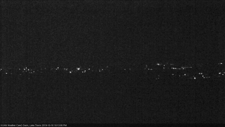 Lake Travis webcam, October 10, 2019 9:15 PM CT
