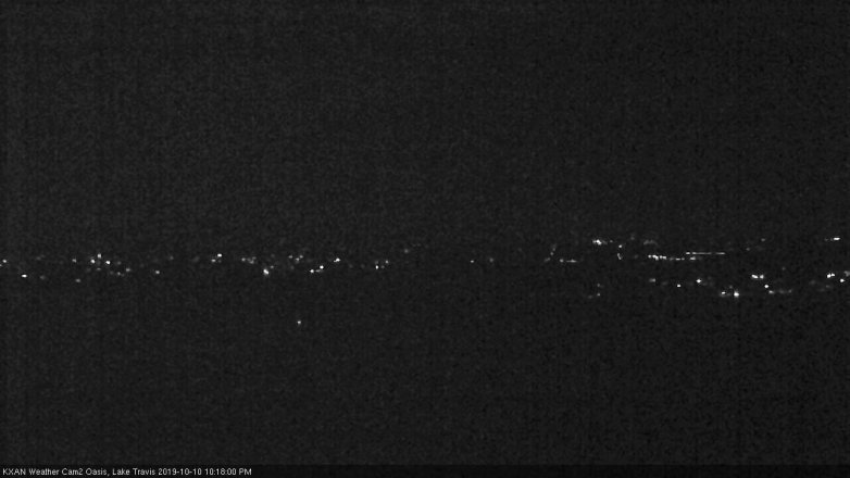 Lake Travis webcam, October 10, 2019 9:20 PM CT
