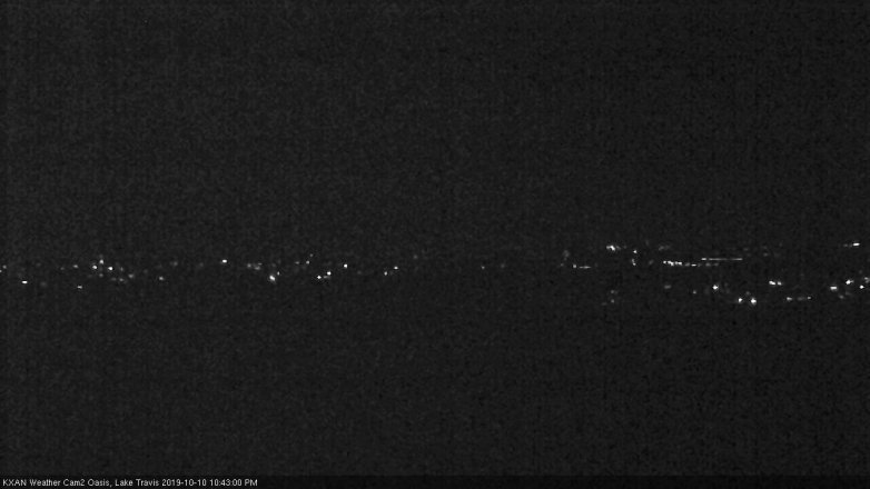 Lake Travis webcam, October 10, 2019 9:45 PM CT