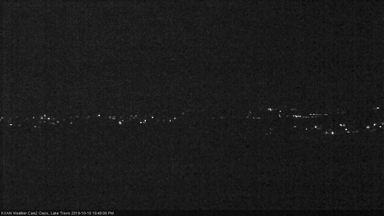 Lake Travis webcam, October 10, 2019 9:50 PM CT