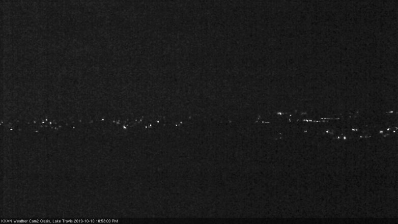 Lake Travis webcam, October 10, 2019 9:55 PM CT