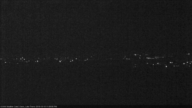 Lake Travis webcam, October 10, 2019 10:10 PM CT