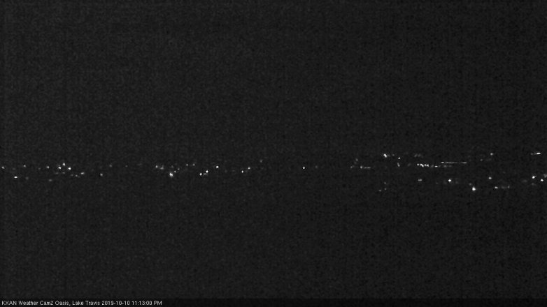 Lake Travis webcam, October 10, 2019 10:15 PM CT