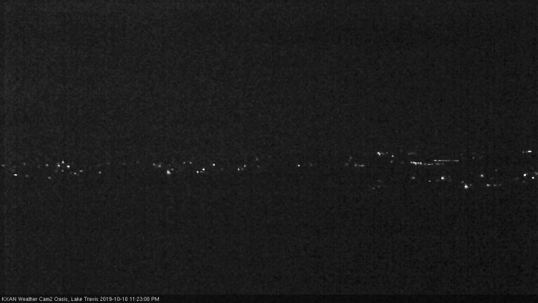 Lake Travis webcam, October 10, 2019 10:25 PM CT