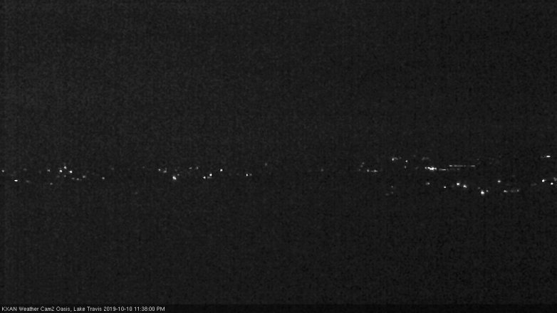 Lake Travis webcam, October 10, 2019 10:40 PM CT