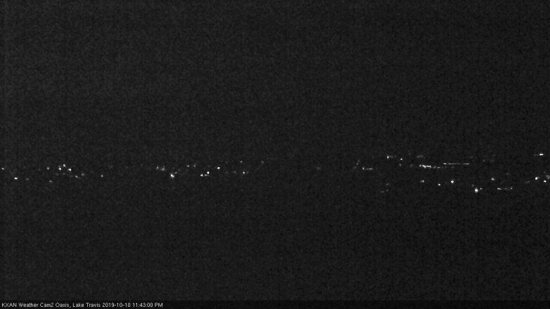 Lake Travis webcam, October 10, 2019 10:45 PM CT