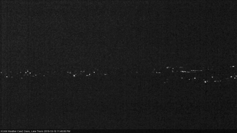 Lake Travis webcam, October 10, 2019 10:50 PM CT