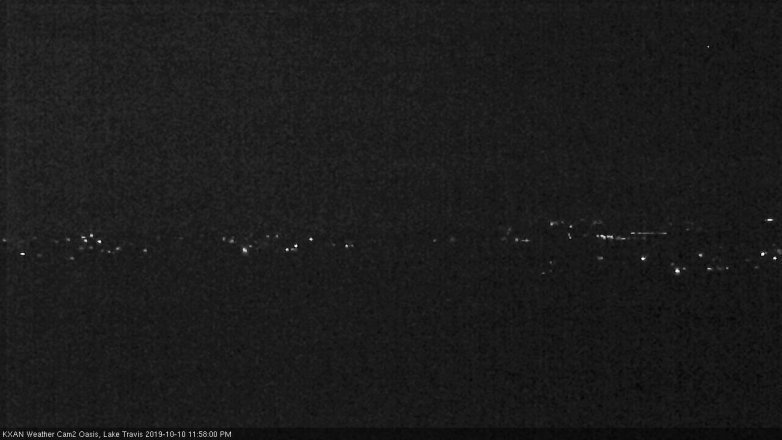 Lake Travis webcam, October 10, 2019 11:00 PM CT