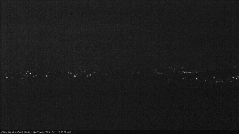 Lake Travis webcam, October 10, 2019 11:10 PM CT