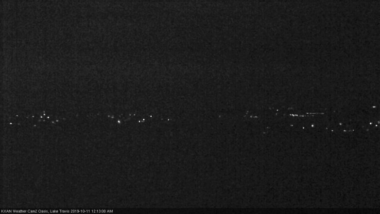 Lake Travis webcam, October 10, 2019 11:15 PM CT