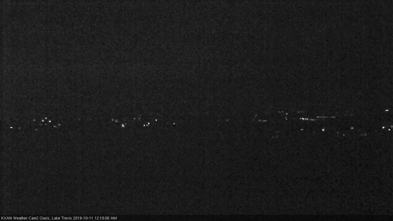 Lake Travis webcam, October 10, 2019 11:20 PM CT