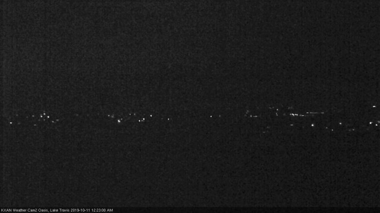 Lake Travis webcam, October 10, 2019 11:25 PM CT