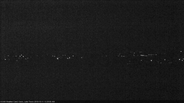 Lake Travis webcam, October 10, 2019 11:30 PM CT