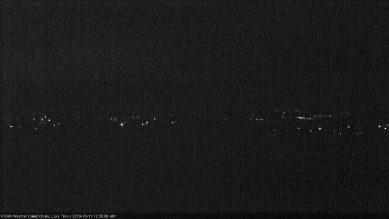 Lake Travis webcam, October 10, 2019 11:40 PM CT