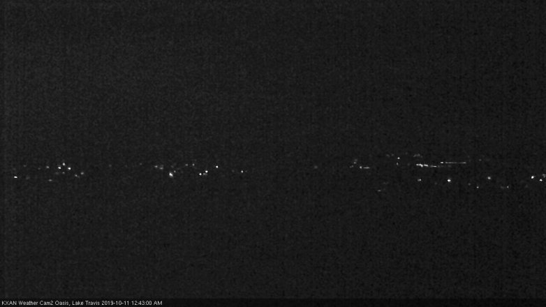 Lake Travis webcam, October 10, 2019 11:45 PM CT