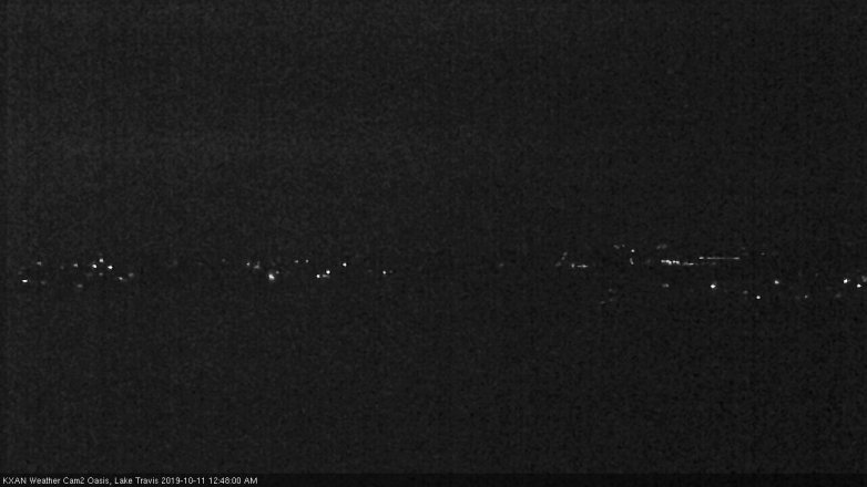 Lake Travis webcam, October 10, 2019 11:50 PM CT