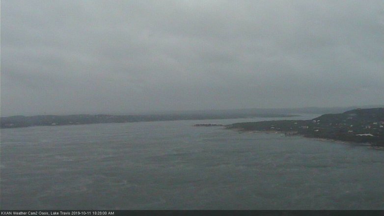 Lake Travis webcam, October 11, 2019 9:30 AM CT