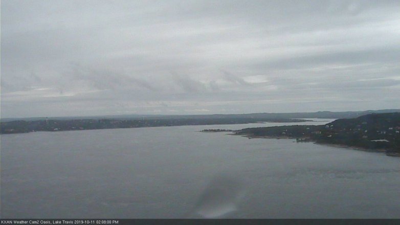 Lake Travis webcam, October 11, 2019 1:10 PM CT
