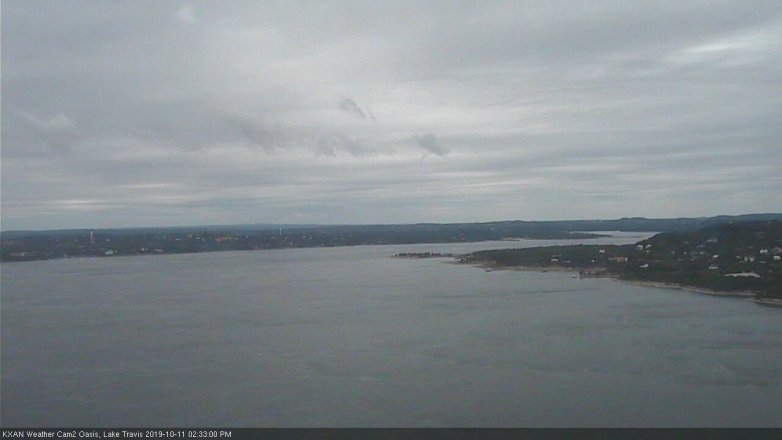 Lake Travis webcam, October 11, 2019 1:35 PM CT