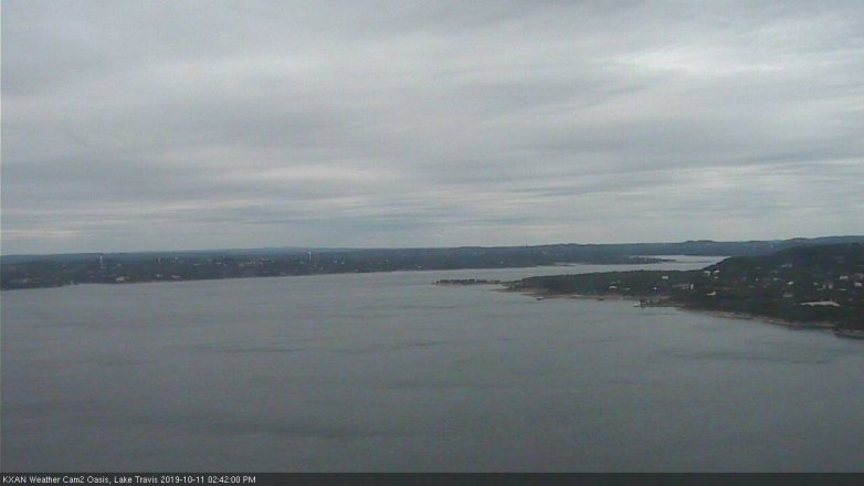 Lake Travis webcam, October 11, 2019 1:45 PM CT