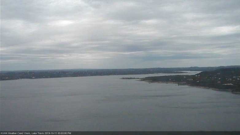 Lake Travis webcam, October 11, 2019 2:05 PM CT