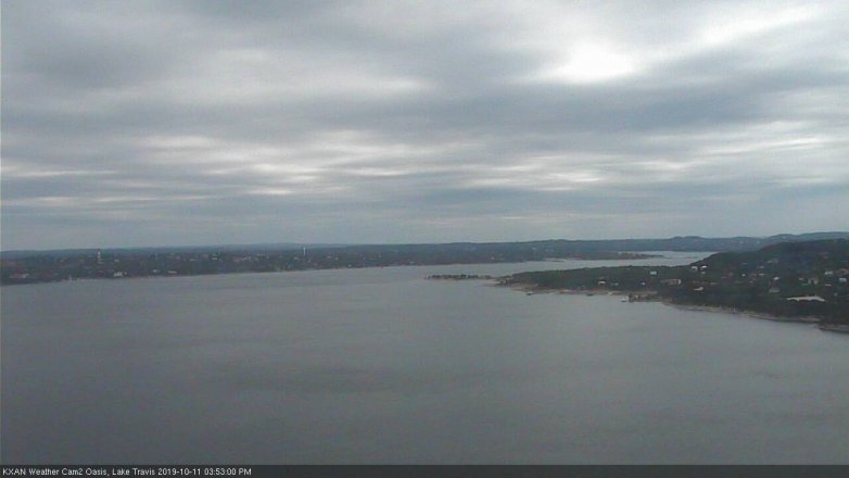 Lake Travis webcam, October 11, 2019 2:55 PM CT