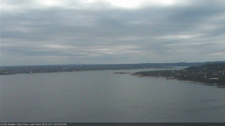 Lake Travis webcam, October 11, 2019 3:25 PM CT