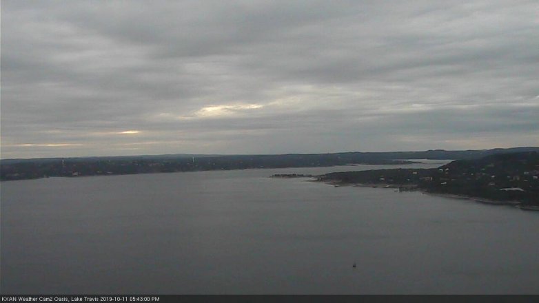 Lake Travis webcam, October 11, 2019 4:45 PM CT