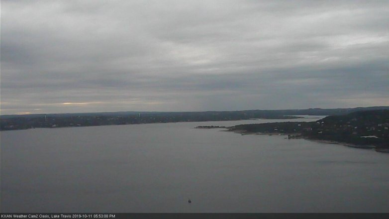 Lake Travis webcam, October 11, 2019 4:55 PM CT