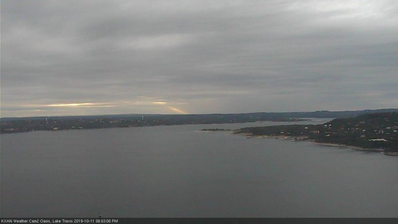 Lake Travis webcam, October 11, 2019 5:05 PM CT