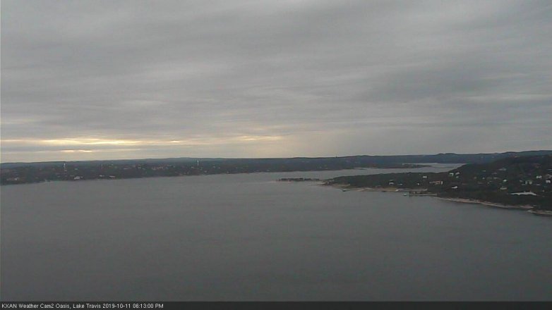 Lake Travis webcam, October 11, 2019 5:15 PM CT