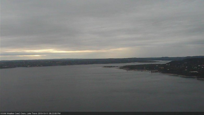Lake Travis webcam, October 11, 2019 5:25 PM CT