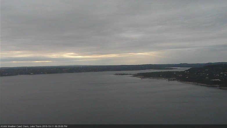 Lake Travis webcam, October 11, 2019 5:30 PM CT