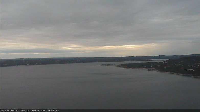 Lake Travis webcam, October 11, 2019 5:35 PM CT