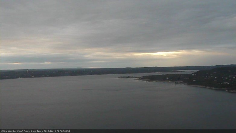 Lake Travis webcam, October 11, 2019 5:40 PM CT
