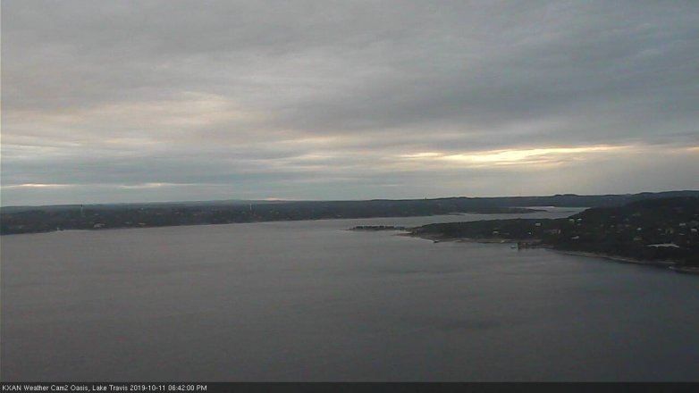 Lake Travis webcam, October 11, 2019 5:45 PM CT