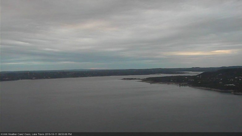 Lake Travis webcam, October 11, 2019 5:55 PM CT