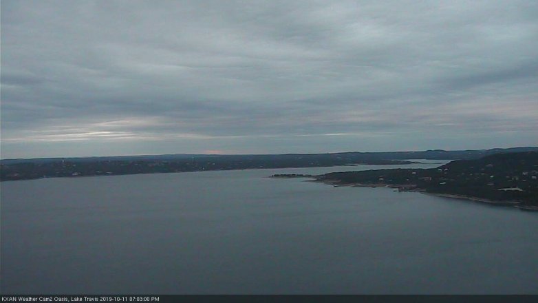 Lake Travis webcam, October 11, 2019 6:05 PM CT