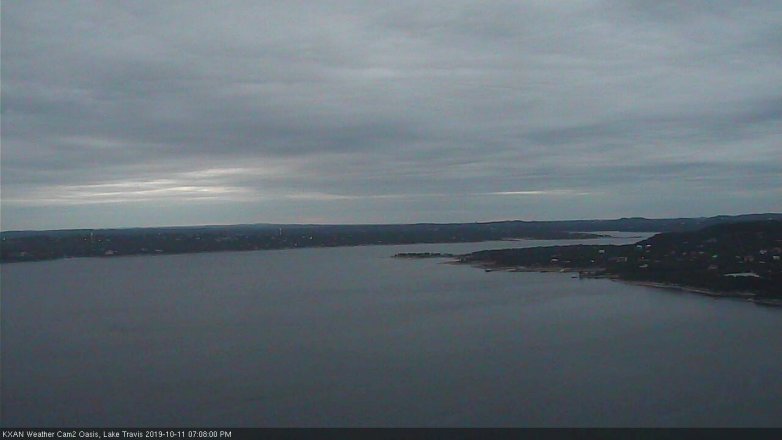 Lake Travis webcam, October 11, 2019 6:10 PM CT