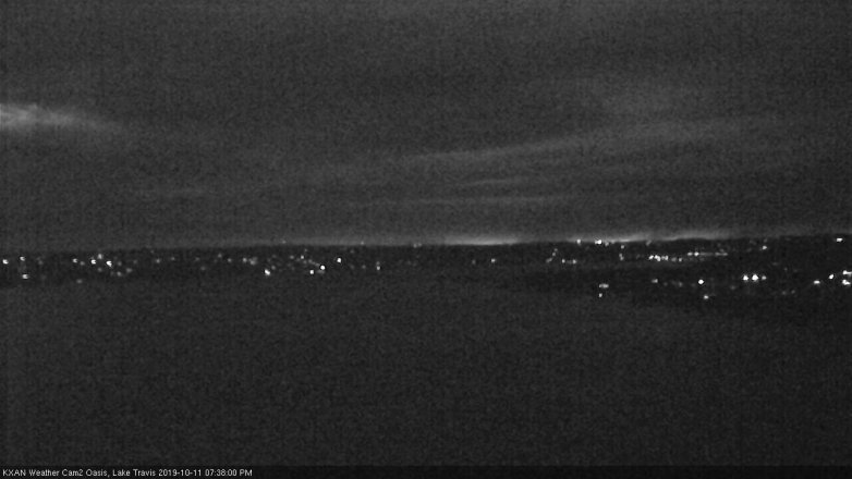 Lake Travis webcam, October 11, 2019 6:40 PM CT