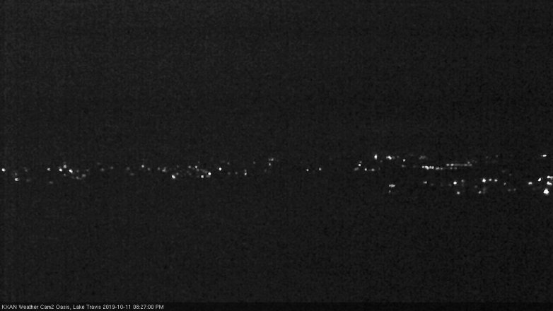 Lake Travis webcam, October 11, 2019 7:30 PM CT