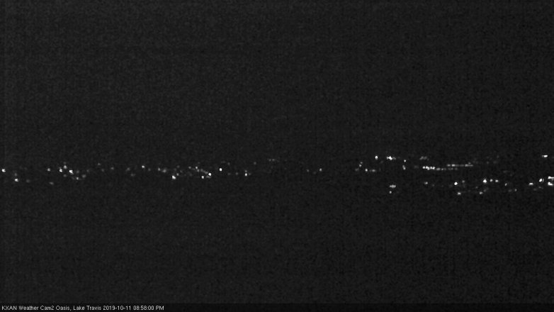 Lake Travis webcam, October 11, 2019 8:00 PM CT