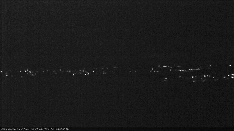 Lake Travis webcam, October 11, 2019 8:05 PM CT