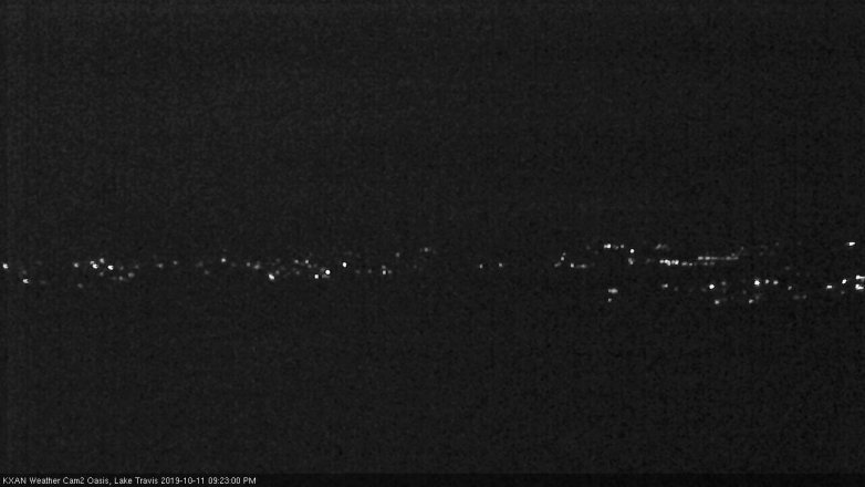 Lake Travis webcam, October 11, 2019 8:25 PM CT