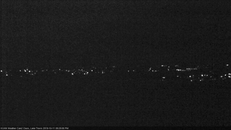 Lake Travis webcam, October 11, 2019 8:30 PM CT