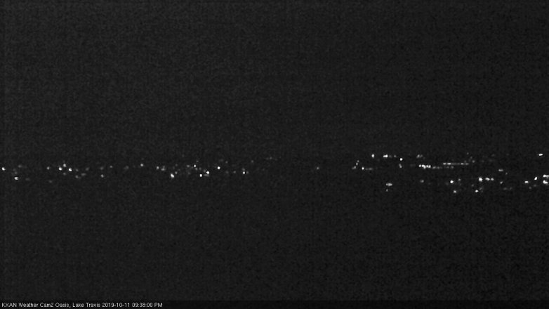 Lake Travis webcam, October 11, 2019 8:40 PM CT